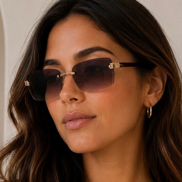 KATE SPADE | Shay Shay/S Rimless Square Sunglasses Gray Gradient main image 10